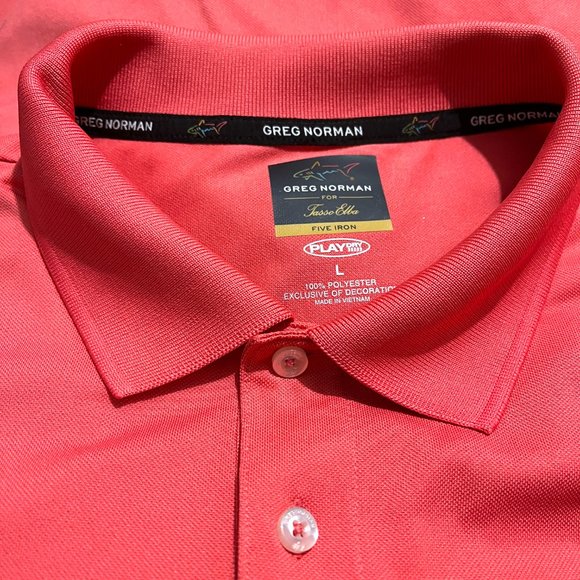 Greg Norman for Tasso Elba Men's 5 Iron Performance Golf Polo - Picture 9 of 11